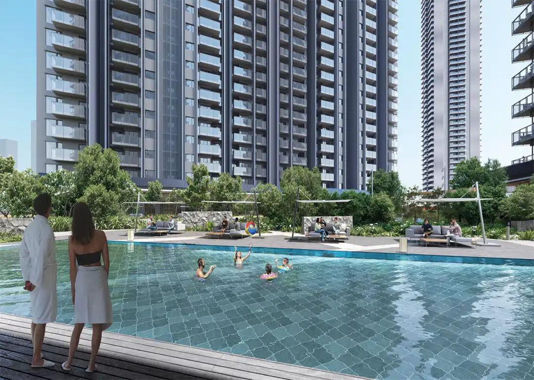 Main swimming pool at the Cascade Clubhouse