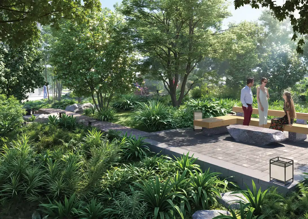 Outdoor seating area