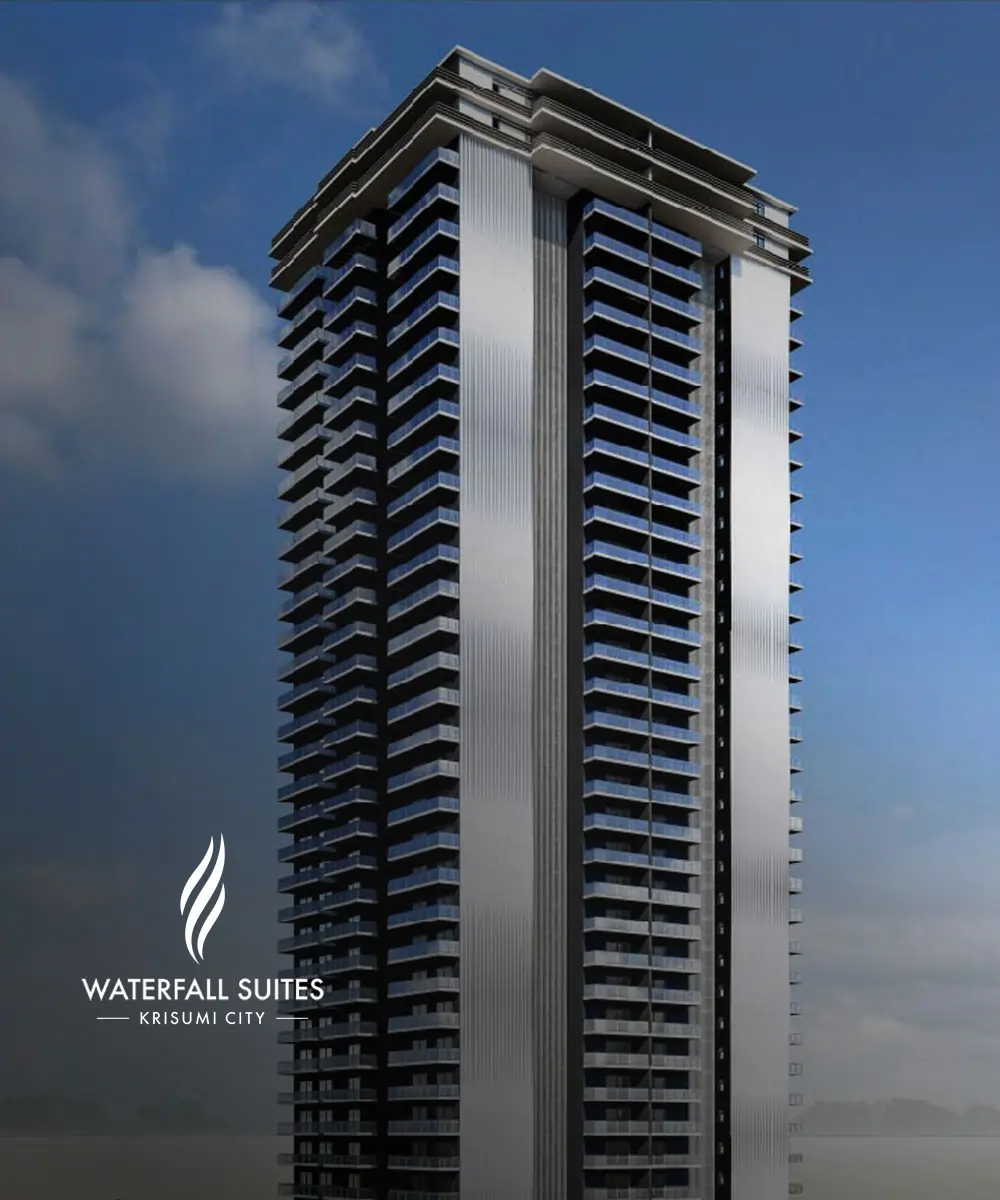 Waterfall Suites tower facade